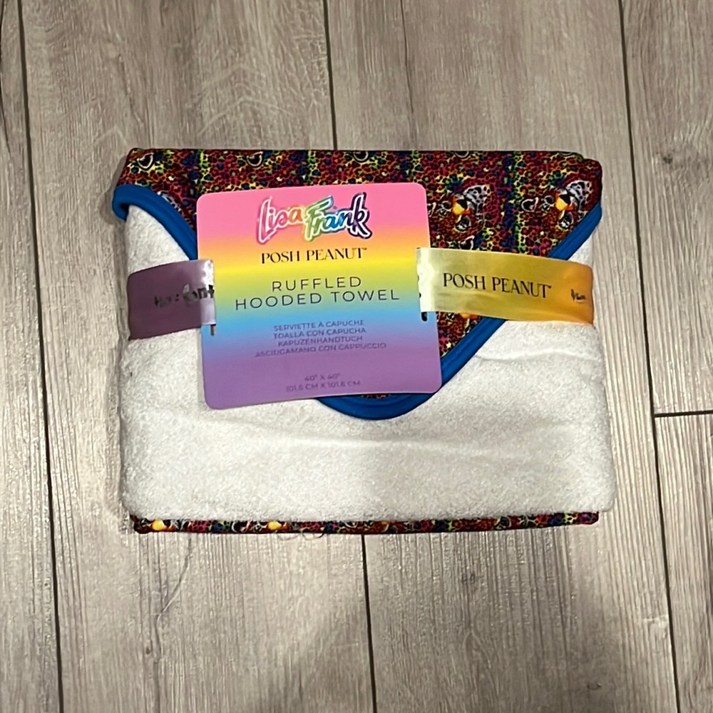 *SOLD* Posh Peanut x Lisa Frank Hooded Towel